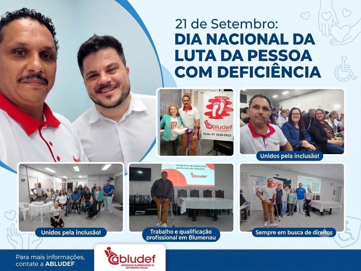 21 de Setembro — Dia Nacional de Luta da Pessoa com Deficiência